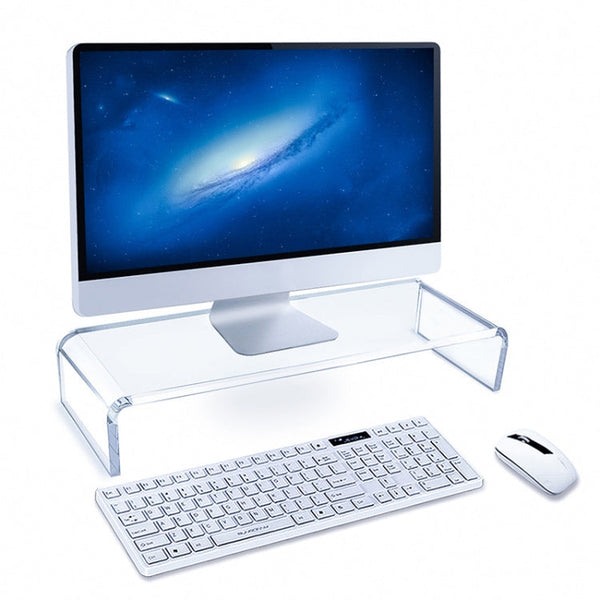 SYC0043 2 PCS Computer Monitor Desktop Increased Acrylic Base