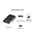 2 PCS HONCAM Game Console Cooling Fan Handle Charging Base For PS5(Black)