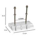 2 PCS Four-Wheel Skateboard Wall Mount Bracket(Black )