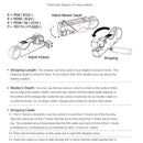 3 PCS Coaxial Cable Stripper Stripping Pliers Cable Stripping Tool(1024)