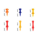 60 PCS PGM QT012 Golf Ribbon Needle Golf Plastic Ball TEE, Random Color Delivery, Specification: 31mm
