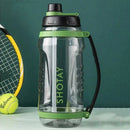 SHOTAY Outdoor Fitness Portable Large Capacity Dtraw Water Cup, Capacity: 2500ml(Green)