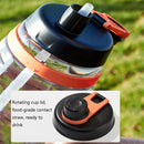 SHOTAY Outdoor Fitness Portable Large Capacity Dtraw Water Cup, Capacity: 3100ml(Orange)