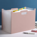 Deli A4 Vertical Organ Bag Can Hold Test Papers And Organize Folders(Light Pink)