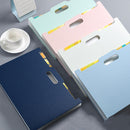 Deli A4 Vertical Organ Bag Can Hold Test Papers And Organize Folders(Light Green )