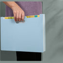 Deli A4 Vertical Organ Bag Can Hold Test Papers And Organize Folders(Light Blue )
