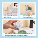 4232 Facial Cleanser Foamer Manual Portable Face Washing Foamer(Transparent Blue)