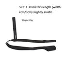 Anti-Slip High-Elastic Fishing Rod Straps And Protective Pole Bag(Black)