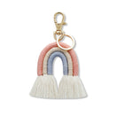 2 PCS Hand-Woven Bohemian Tassel Bag Pendant(Pink Color K68215)