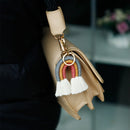 2 PCS Hand-Woven Bohemian Tassel Bag Pendant(Pink Color K68215)