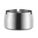 Thickened Stainless Steel Ashtray Windproof And Drop-Proof Ashtray, Specification: Large(Natural Color)