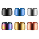 Thickened Stainless Steel Ashtray Windproof And Drop-Proof Ashtray, Specification: Large(Rose Gold)