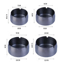 Thickened Stainless Steel Ashtray Windproof And Drop-Proof Ashtray, Specification: Large(Colorful)