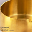 Thickened Stainless Steel Ashtray Windproof And Drop-Proof Ashtray, Specification: Large(Natural Color)