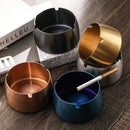 Thickened Stainless Steel Ashtray Windproof And Drop-Proof Ashtray, Specification: Large(Colorful)