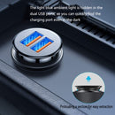 SC-H03-30W SC-H03-30W 12V / 1.5A QC3.0 Dual USB Mini Zinc Alloy Fast Charging Car Charger(Black)