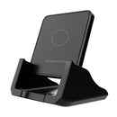 A9189 10W Vertical Wireless Fast Charger with Detachable Mobile Phone Holder(Black)