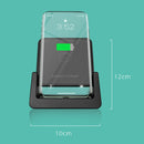 A9189 10W Vertical Wireless Fast Charger with Detachable Mobile Phone Holder(Black)