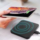 A9189 10W Vertical Wireless Fast Charger with Detachable Mobile Phone Holder(Black)