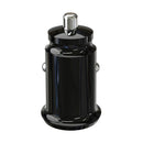 2 PCS C8-K Mini Plastic Dual USB Car Charger With Ambient Light, Current: 4.8A (Black)