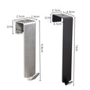 4 PCS Stainless Steel Door Hook Cabinet Bedroom Door Hook, Style: Short Stainless Steel Color