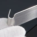 4 PCS Stainless Steel Door Hook Cabinet Bedroom Door Hook, Style: Short Stainless Steel Color