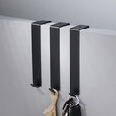 4 PCS Stainless Steel Door Hook Cabinet Bedroom Door Hook, Style: Short Stainless Steel Color