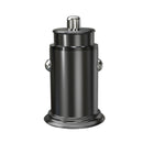 SC-G03 30W PD 3.0 USB-C / Type-C + QC 3.0 USB Mini Zinc Alloy Fast Charging Car Charger(Black)