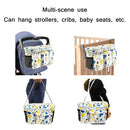 Multifunctional Baby Stroller Storage Bag, Colour: Green Lamb + Side Pocket