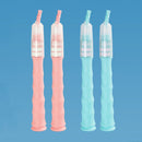 2 PCS Deli F4104 2.8m PVC Bamboo Skipping Rope Student Sports Jumping Rope(Pink)