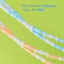 2 PCS Deli F4104 2.8m PVC Bamboo Skipping Rope Student Sports Jumping Rope(Pink)