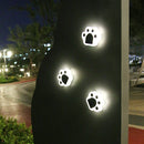 Bear Paw Outdoor Solar LED Courtyard Buried Light(White Light)