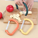 3 PCS Stainless Steel Banana Vegetable Slicer(Yellow)