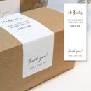 5 Bags 50 Sheets / Bag Rectangular Sticker Gift Box Sealed Sticker Packaging Supplies(B2)