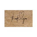 1000 PCS Coated Paper Thank You Card Gift Card Packaging English Card(K2)