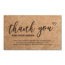 1000 PCS Coated Paper Thank You Card Gift Card Packaging English Card(K4)