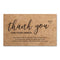 1000 PCS Coated Paper Thank You Card Gift Card Packaging English Card(K4)