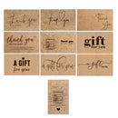1000 PCS Coated Paper Thank You Card Gift Card Packaging English Card(K7)