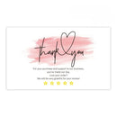 1000 PCS Coated Paper Thank You Card Gift Card Packaging English Card(Q2)