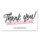 1000 PCS Coated Paper Thank You Card Gift Card Packaging English Card(Q4)