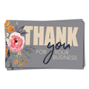 1000 PCS Coated Paper Thank You Card Gift Card Packaging English Card(Q8)