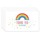1000 PCS Coated Paper Thank You Card Gift Card Packaging English Card(Q11)
