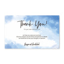 1000 PCS Coated Paper Thank You Card Gift Card Packaging English Card(Q16)