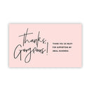 1000 PCS Coated Paper Thank You Card Gift Card Packaging English Card(Q18)