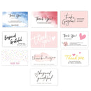 1000 PCS Coated Paper Thank You Card Gift Card Packaging English Card(Q20)