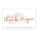 1000 PCS Coated Paper Thank You Card Gift Card Packaging English Card(Q23)