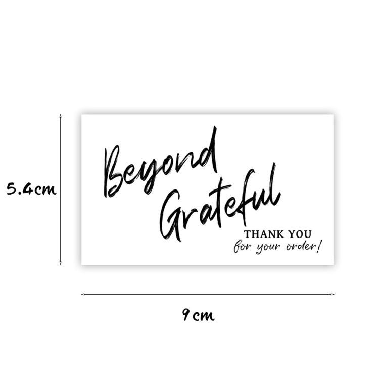 1000 PCS Coated Paper Thank You Card Gift Card Packaging English Card(K4)