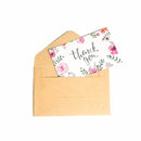 1000 PCS Coated Paper Thank You Card Gift Card Packaging English Card(Q10)