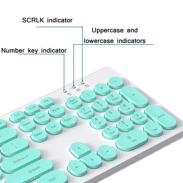 T-WOLF TF770 Mechanical Feel Wireless Gaming Keyboard And Mouse Set(Pink)