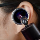 Ear Cleaning Hand Lamp USB Charging Otoscope(Black)